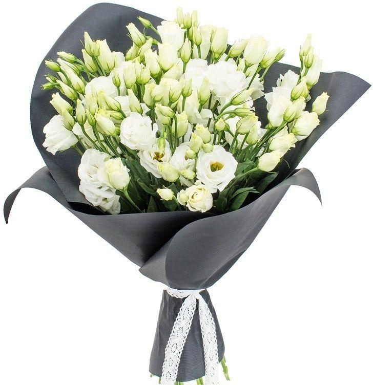 Букет из белой эустомы Букет «Твой выбор»